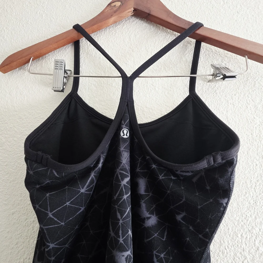 Lululemon Power Y Tank Luon Star Crushed Black 4 - Picture 9 of 9